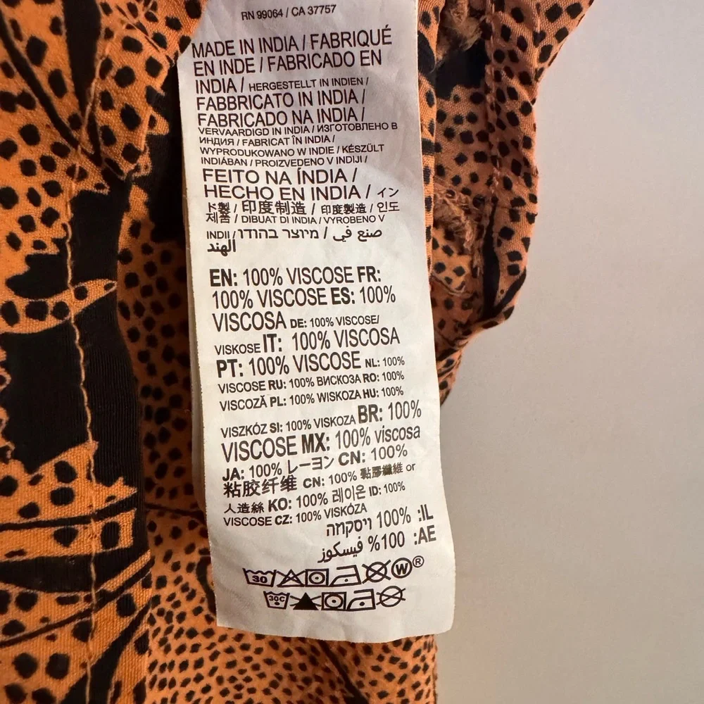 RVCA Black and Orange Mini Dress - Picture 5 of 7